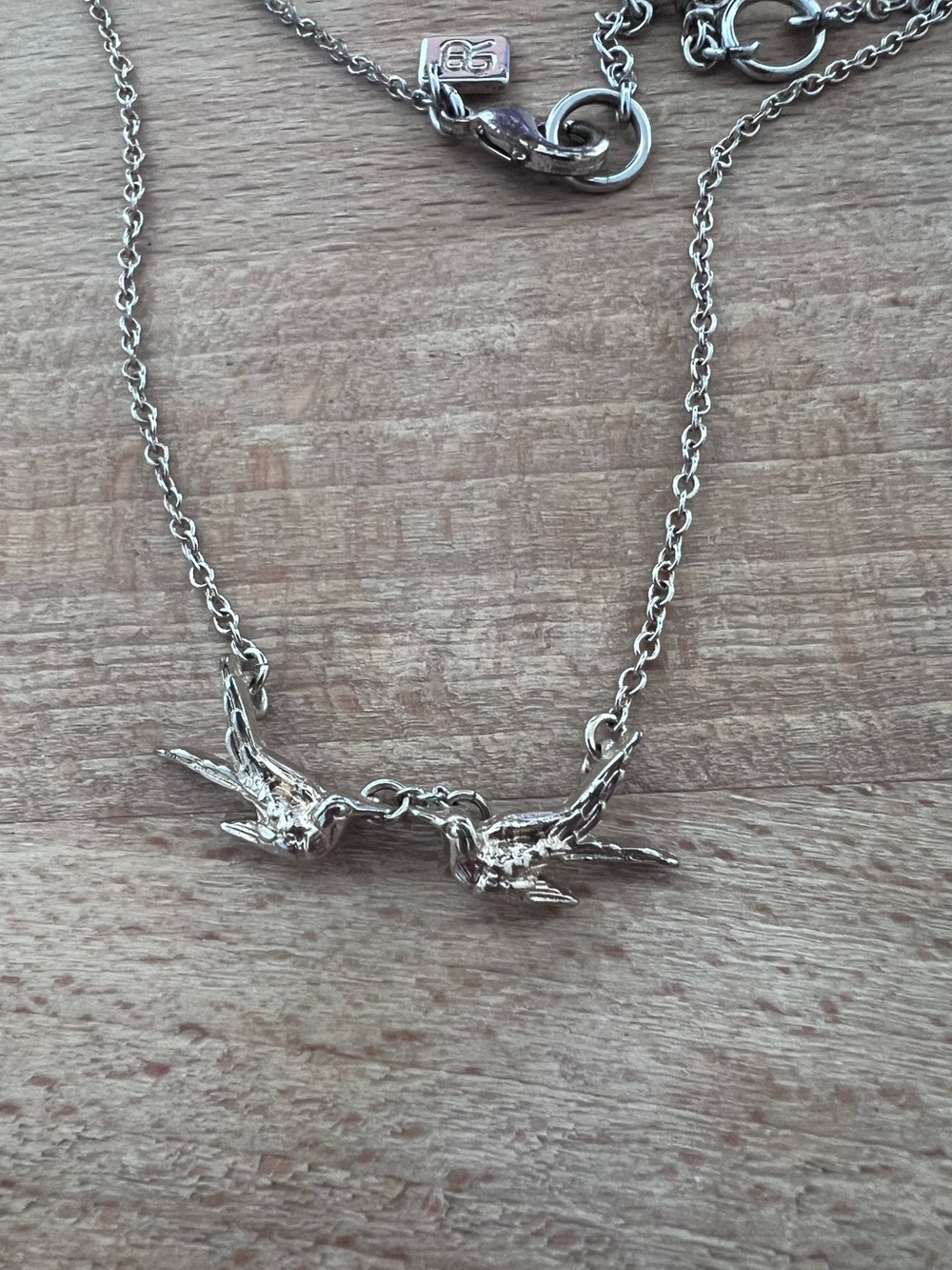 Banana Republic Gold Swallow Duo Necklace